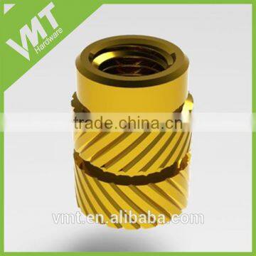 Custom CNC Machining Brass Insert Fittings For Plastic