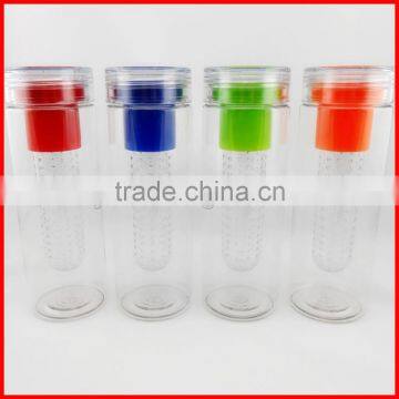 Tritan Sport Water Bottle Plastic New Fruit Infusion Water Bottle BPA Free 750ML photo-2