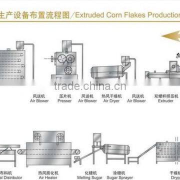 Puffed Breakfast Cereal Corn Flakes Processing Line photo-2