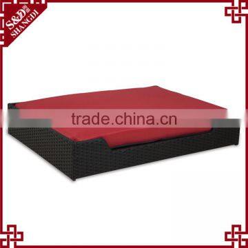 High Qulaity Resin Wicker Hand Woven Rectangle Dog Bed Dog Pet Products photo-2