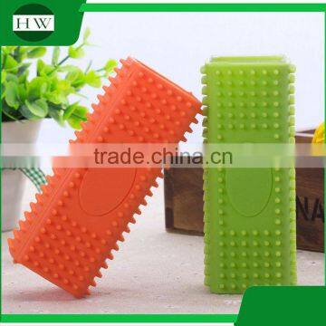 Pet Accessories Tool Gel Silicone Square Cat Dog Pet Bath Massage Hair Removal Grooming Slicker Brush Comb photo-2