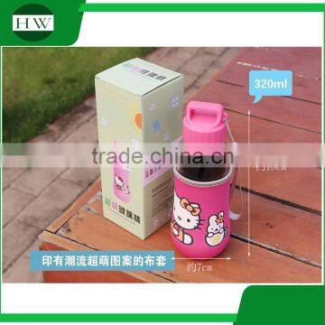 Cartoon Smile Face 320ML Anti Hot Cup Bottle photo-3