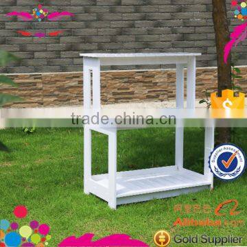 SINOFUR New design wood plastic composite flower display shelf