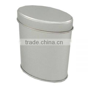 Chinese Factory Customized Unique Empty Oval Airtight Coffee Tin Box photo-2