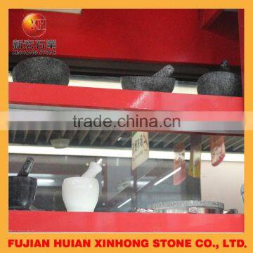 Natural Granite Stone Garlic Mortar Press for Kitchen Appliances photo-4