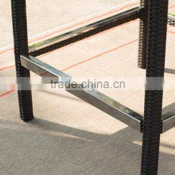 All-Weather Wicker Bar Height Dining Set for 4 Seats