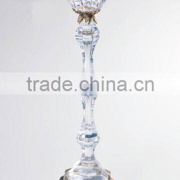 Italian Style Home Decorative Candlestick, Classical Brass With Crystal Candleholder (BF01-0248) photo-5