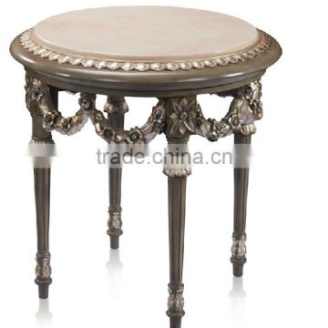 Bisini Luxury Small Round Coffee Table, Small Round Side Table, Living Room Small Round Table