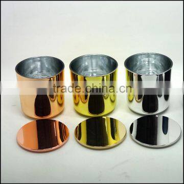 Matte Black Glass Candle Holder With Black Metal Lid photo-4