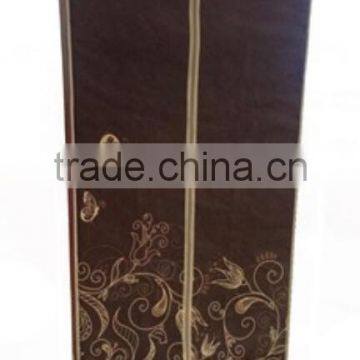 Store More Non Woven Dark Brown Printing Storage Wardrobe With Zipper photo-2