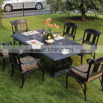 Patio Furniture Aluminum Powder Coated Anodized Cast Aluminum Garden Outdoor Furniture