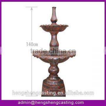 2 tier garden cast iron fountains