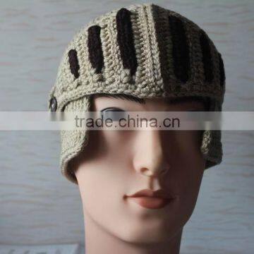 Custom Knitted Hat With Flat Embroidery in 100% Acrylic