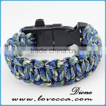 2016 Custom With Flint Fire Starter Survival Paracord Bracelet With Logo photo-3