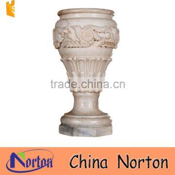 decorative Natural stone carved planters for garden NTMF-FP014Y