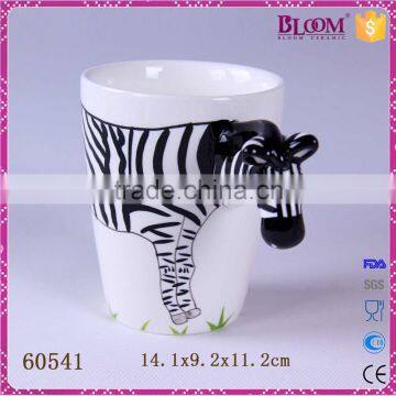 3d Ceramic Hippopotamus Shape Animal Mug photo-2