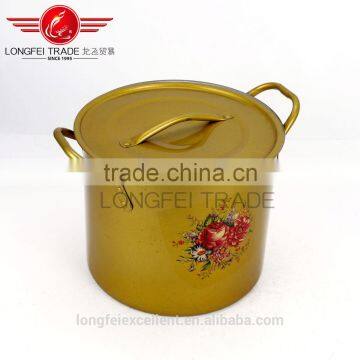 High Quanlity Simple to Use Kitchen Accessories Colorful Stainless Steel Cookware Pot photo-3