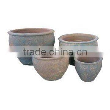 sandblast pot, sandblast planter