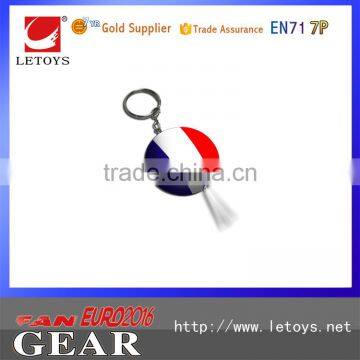 Souvenir enamel colored French country flag keychain