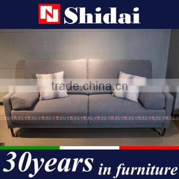 Contemporary Light Navy Fabric Upholstery Sofa And Loveseat Set G183-RE photo-2