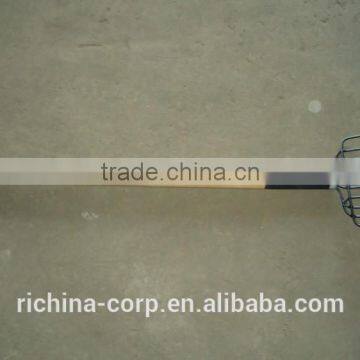 forged head,10 tines manure used, long wood handle, carbon steel, Hay Fork
