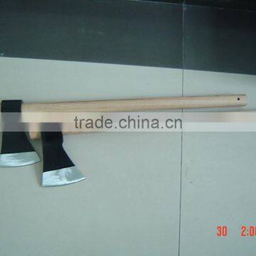 axe with wood handle