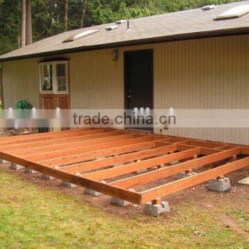 Base stone solid concrete deck block