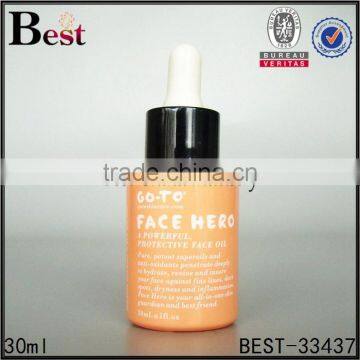 Hot Products Cosmetic Orange Screen Printing 30 ml Glass Dropper Bottle for Essential Oil Lotion Perfume China Shuppliers photo-4