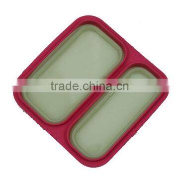 Collapsible Silicone Food Containers Dinner Bucket Lunch Box Thermal Bento Box photo-3