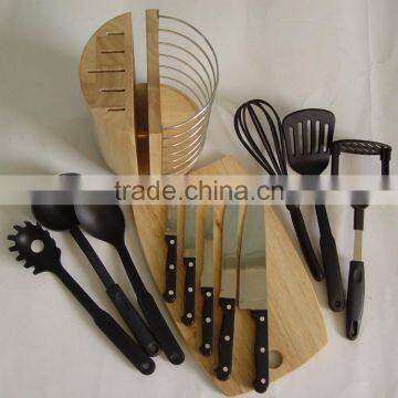 12pcs Knife Block and Kichen Tools Set Wooden Block photo-4