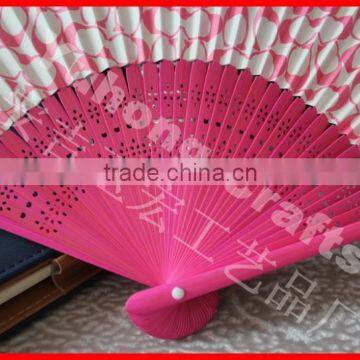 Both Sides Printing Bamboo Paper Fan in Japanese Style photo-3