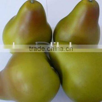 4PCS Artificial Weighted Green Pears Fake Faux Fruits and Vegetables