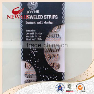 2014 wholesale fashion 3D Nail Art Stickers & Decals for jewel press on nail