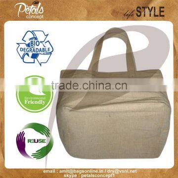 Reversible Cotton Shopping Bag With Outside Natural Juco photo-3