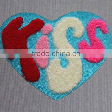 kiss heart design,custom heat transfer printing for clothing