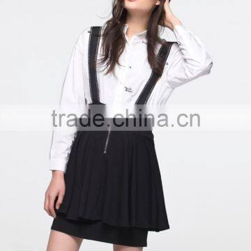 Fashion Style Suspender Skirt Black Mini Skirt Ladies Short Skirt Designs photo-6