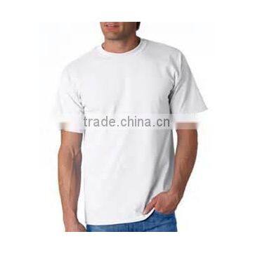 Wholesale 95% cotton 5% Elastic O neck mens tee manufacturer white shirts blank t-shirt