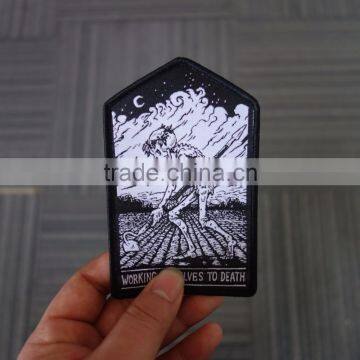 High Quality Fashion Woven Patches for Clothes photo-3