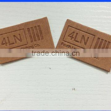 2017 Custom Factory Direct Factory High Quality PU Leather Label for Garments
