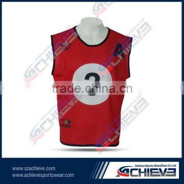 heat transfer printed netball bibs