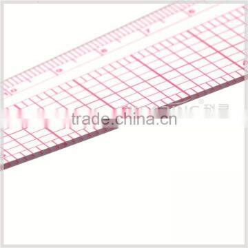 Kearing Flexible L Shaped Ruler 12'' / 26 cm Clear Plastic Garment Design Ruler for Sew Area #5812 photo-4