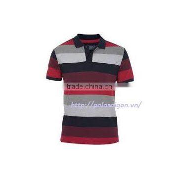 OEM Service Mens Polo T Shirt With Striped Design photo-2