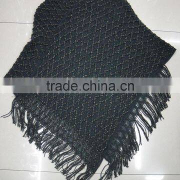 New Designer Grey Sequin Glitter Knitted Shawl for Winter photo-4