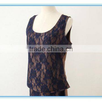 Shantung Lace Combination Classic 3 Pieces Skirt Church Suit For Women photo-6