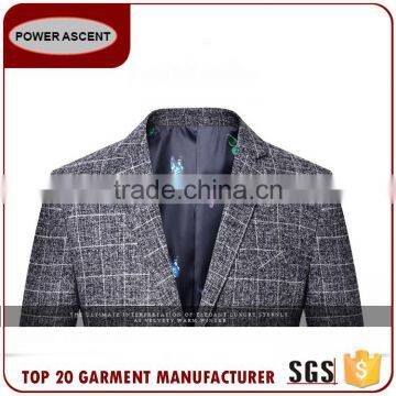 Wholesale Custom Style Fashion Suit Jacket Blazer Checked Men'S Suits For Sale photo-4