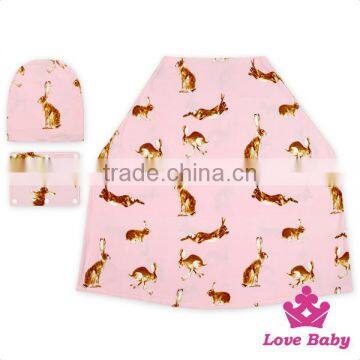 Wholesale 3 in 1 Feeding Cover Printed Custom Design Nursing Baby Car Cover 3pcs Set photo-4