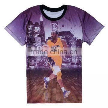 Custom Design Model Bulk 3D Pictures Man All Over Sublimation Printing T-shirt photo-2