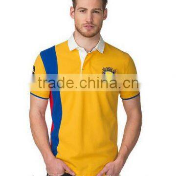 summer casual flag slim fit baseball embroidery man polo t-shirt wholesale