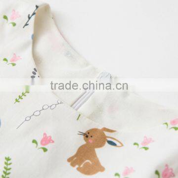 ShiJ Teenage Girls Clothing Sweet Sleeveless Print Kids Dress photo-3