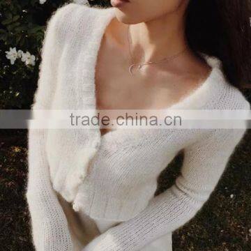 5036 Runwaylover New Style Ladies High Waist Winter Cardigan photo-5